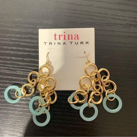NEW Trina Turk Women’s Circle Drop Style Earrings - Picture 1 of 1